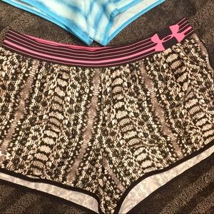 2 prs of Women’s Under Armour workout/swim shorts